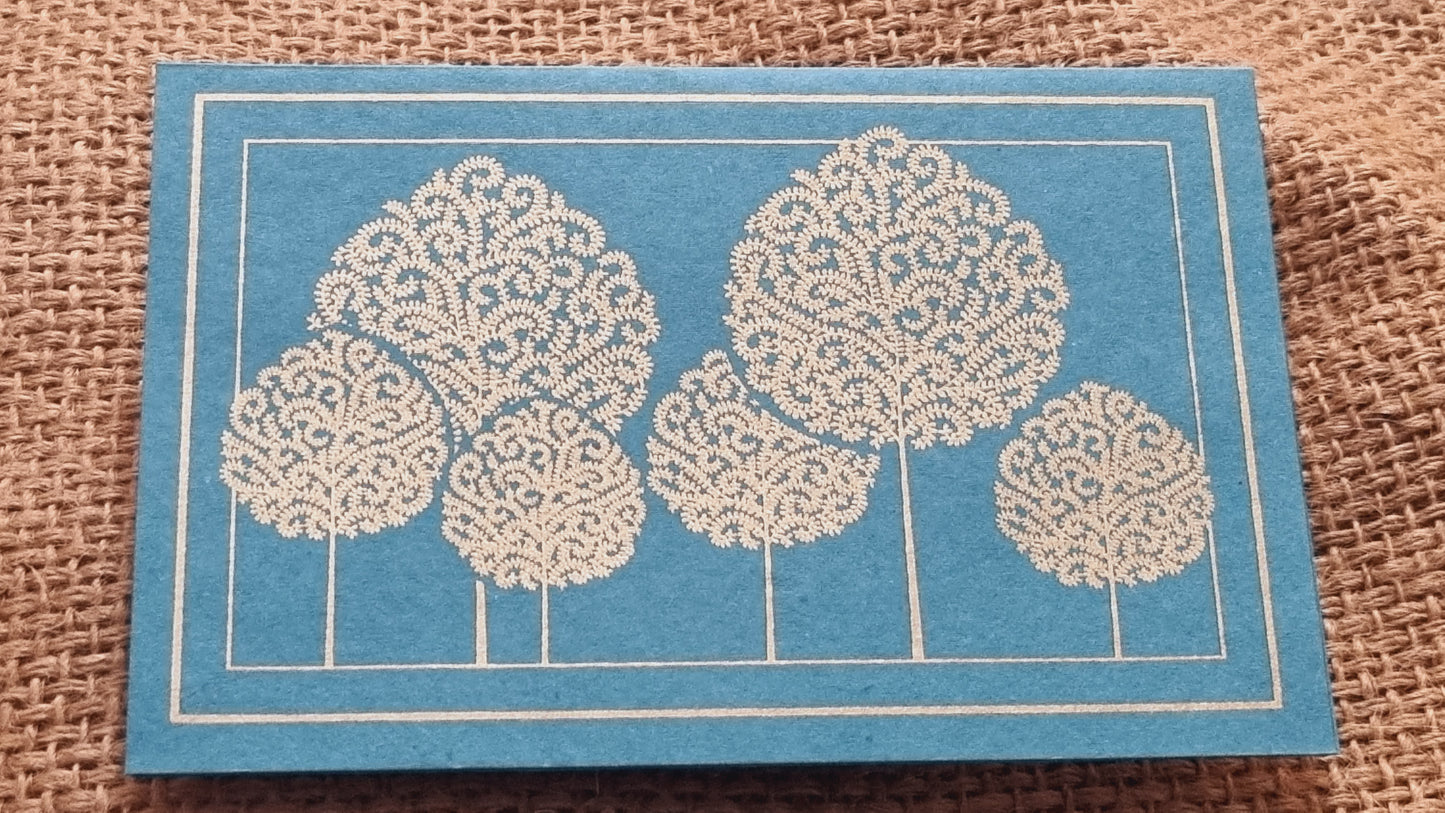 Gold Forest Cards – 5 Assorted Colours