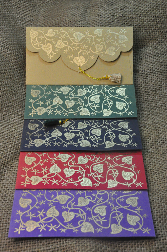 Ivy - 5 Assorted Colour Gift Envelopes