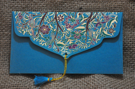 Peacocks - 5 Assorted Colour Gift Envelopes