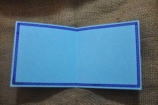 Saree Border Cards - 5 Assorted colours